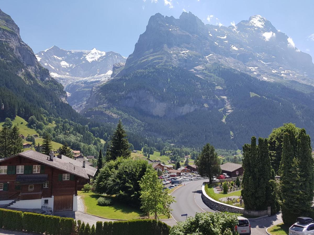 Atemberaubende Sicht Auf Eiger Nordwand Grindelwald Exterior photo